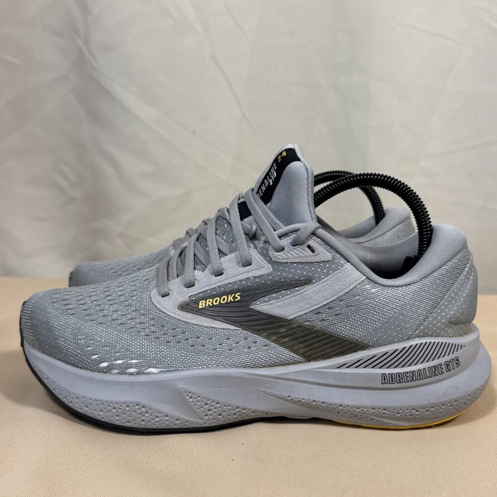 Brooks Adrenaline GTS 24 Mens 7.5 4E Extra Wide Gray Running Shoes Sneakers